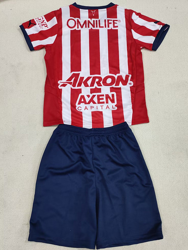 24-25 Chivas Home Kids Soccer Jersey