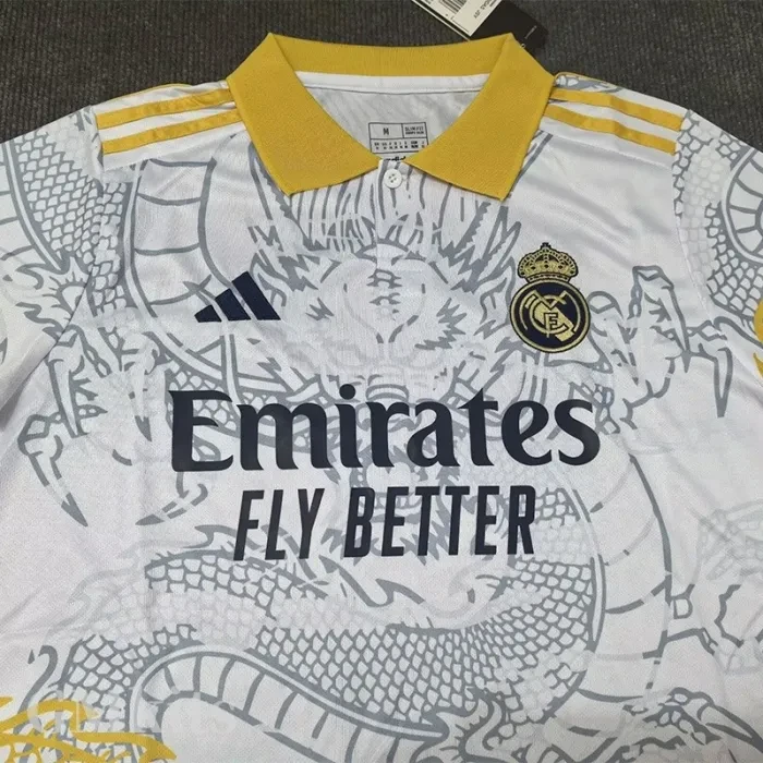 25-26 RMA Yellow White Polo Short Sleeve *龙