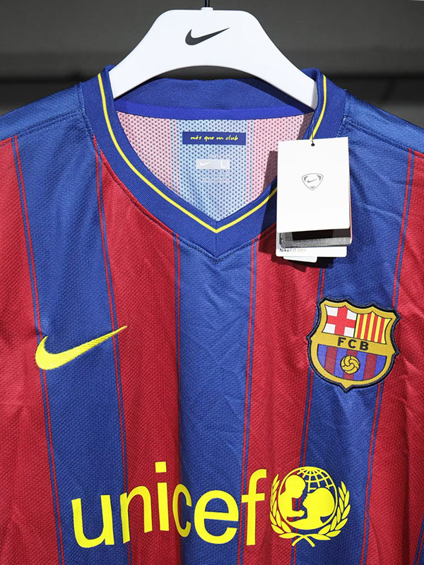 2009-2010 BAR Home Player Version Long Sleeve Retro Soccer Jersey长袖球员