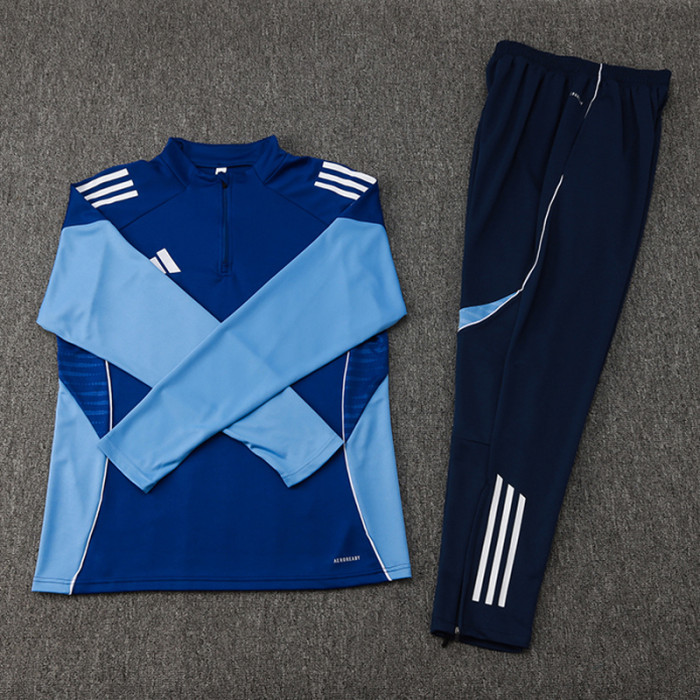 2025 AD Fancy blue Half Pull Tracksuit #06(半拉链)