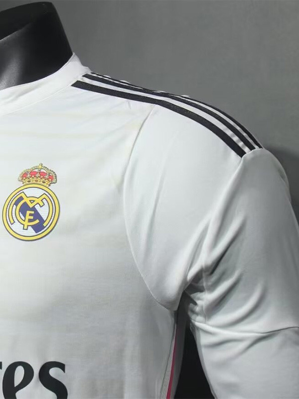2014-2015 RMA Home Player Version Long Sleeve Retro Soccer Jersey(长袖球员)