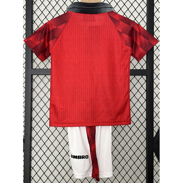 1996-1997 Man Utd Home Kids Retro Soccer Jersey