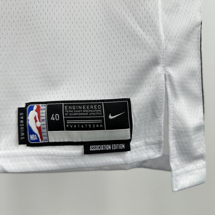 22-23 NETS CUI #8 White Top Quality Hot Pressing NBA Jersey