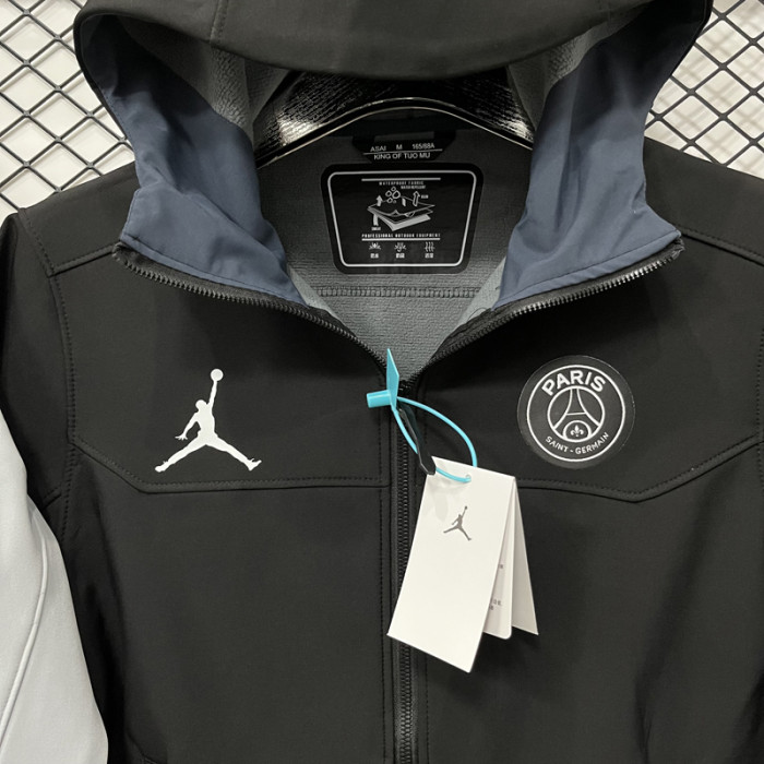 24-25 PSG Jordan Black Outdoor Jackets #RK901冲锋衣