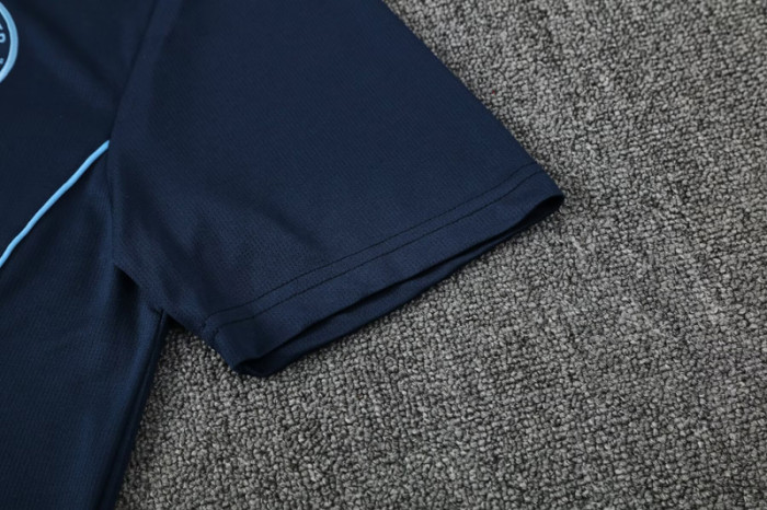 25-26 Man City Royal blue Polo Tracksuit