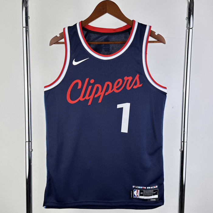 24-25 Clippers HARDEN #1 Navy Blue Away Top Quality Hot Pressing NBA Jersey