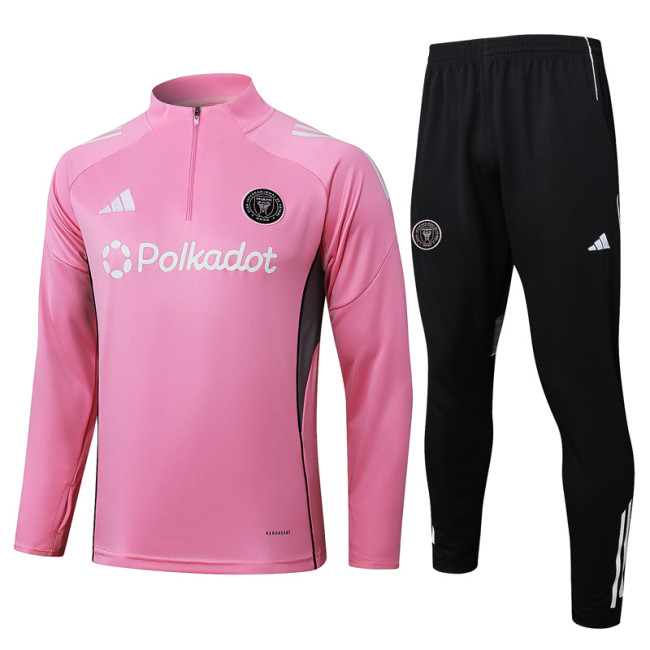 25-26 Inter Miami Pink Half Pull Tracksuit #B2523(半拉链)