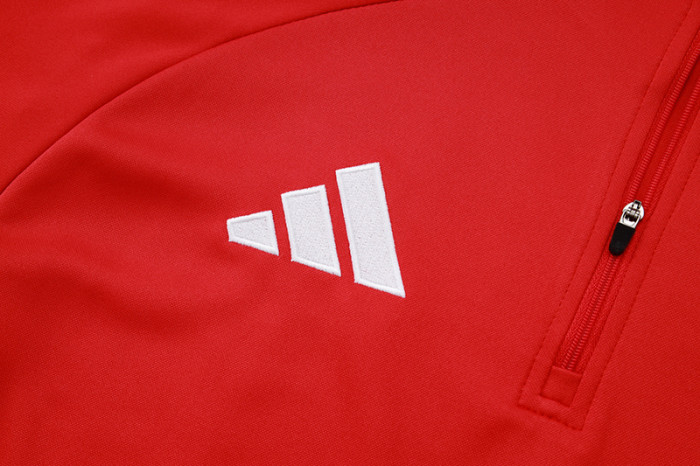 2025 AD Red Half Pull Tracksuit #06(半拉链)