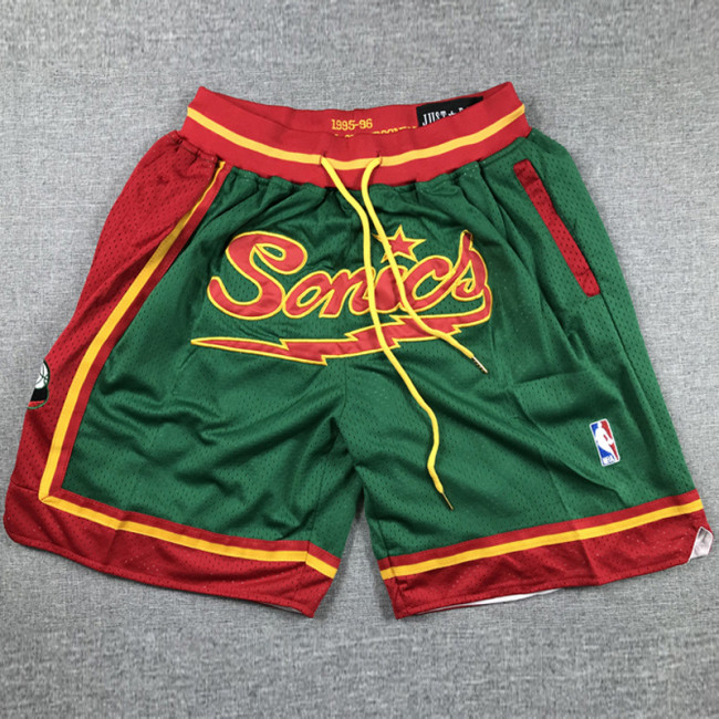Supersonic Green City Edition Top Quality NBA Pocket Pants *超音速