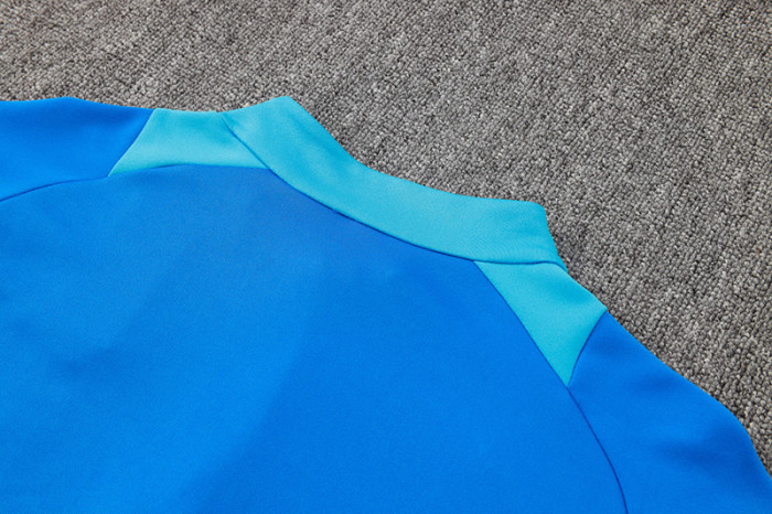 2024 AD Fancy Blue Half Pull Tracksuit #06(半拉链)