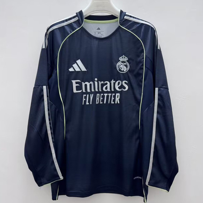 25-26 RMA Away Long Sleeve Soccer Jersey (长袖)