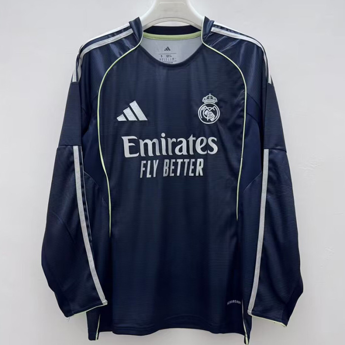 25-26 RMA Away Long Sleeve Soccer Jersey (长袖)