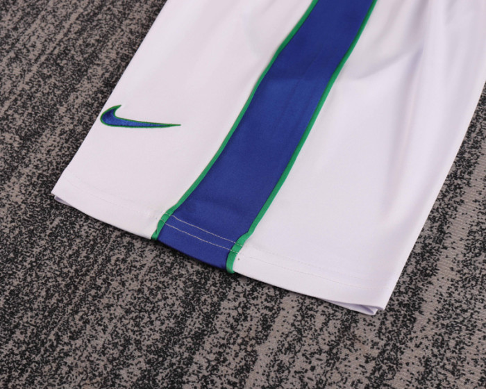1998 Brazil Away Kids Retro Soccer Jersey