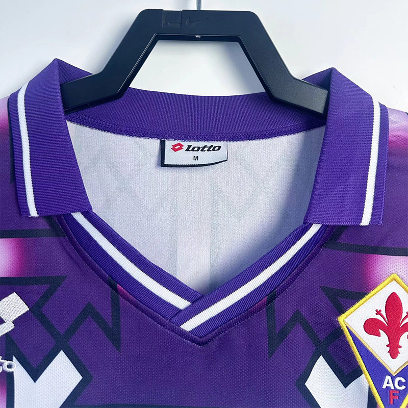 1992-1993 Fiorentina Away Retro Long Sleeve Soccer Jersey (长袖)