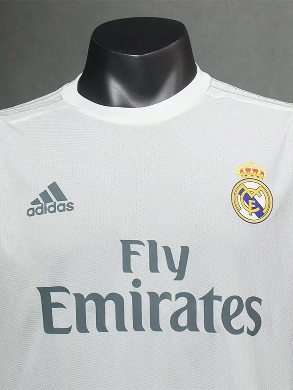 2015-2016 RMA Home Player Version Long Sleeve Retro Soccer Jersey( 长袖球员)