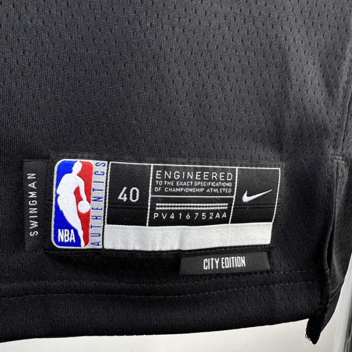 23-24 Pelicans WILLIAMSON #1 Black City Edition Top Quality Hot Pressing NBA Jersey