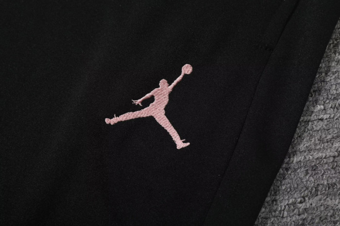 25-26 PSG Jordan Black Polo Tracksuit