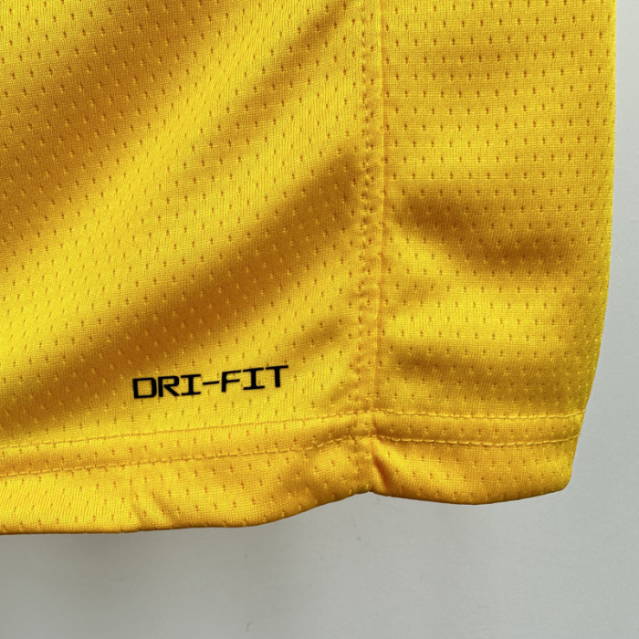 22-23 Lakers DONCIC #77 Yellow Top Quality Hot Pressing NBA Jersey(圆领)