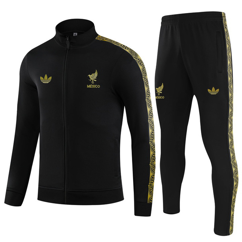 25-26 Mexico Black Jacket Tracksuit