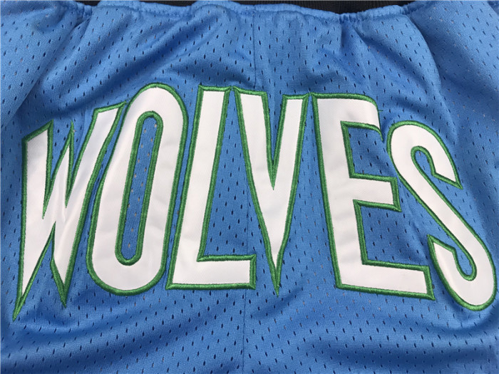 TIMBERWOLVES Light blue City Edition Top Quality NBA Pocket Pants #森林狼