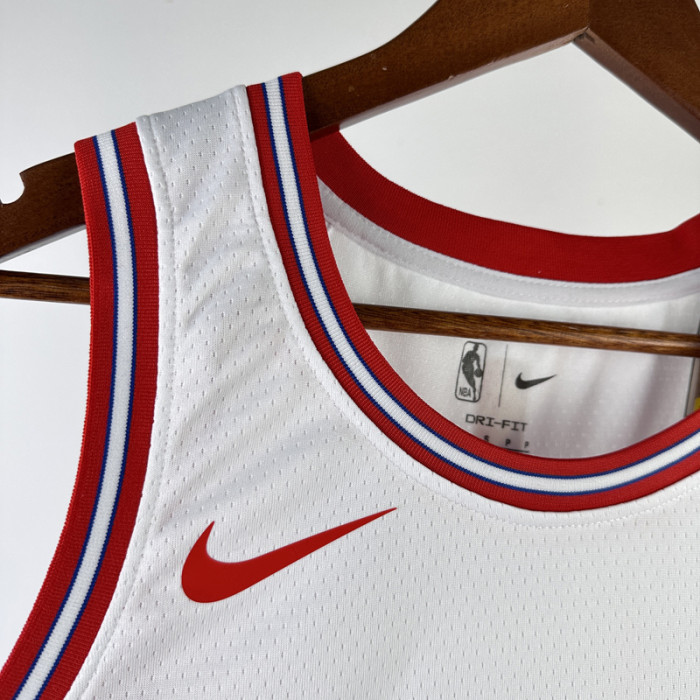 23-24 ROCKETS HARDEN #13 White City Edition Home Top Quality Hot Pressing NBA Jersey