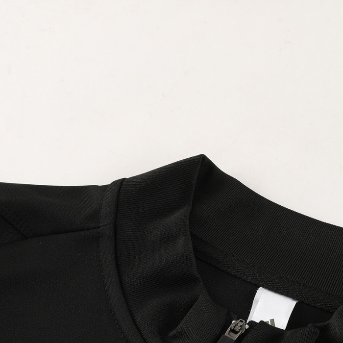 2024 AD Black Kids Half Pull Tracksuit #AB05 (童装) (半拉链)