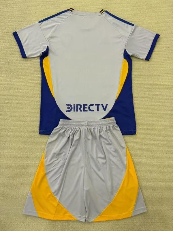 25-26 Boca Grey Concept Edition Kids Soccer Jersey