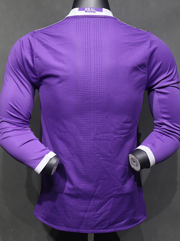 2016-2017 RMA Away Player Version Long Sleeve Retro Soccer Jersey（长袖球员）
