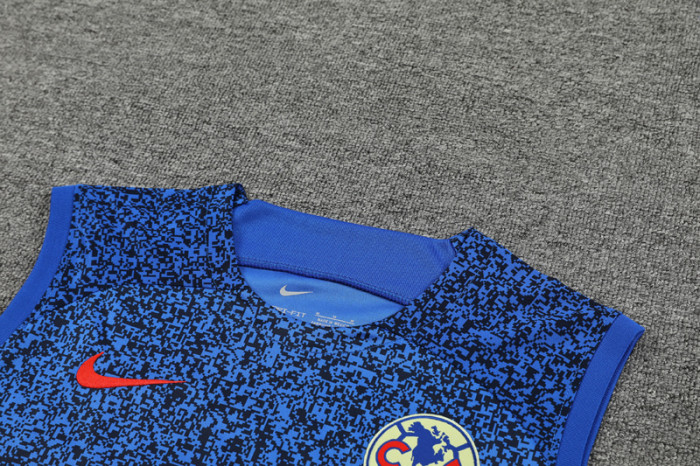 24-25 Club America Royal Blue Tank top and shorts suit