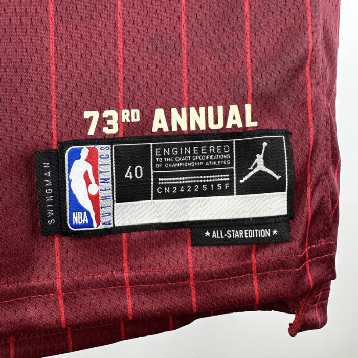 23-24 ALL-STAR EDWARDS #5 Red Top Quality Hot Pressing NBA Jersey