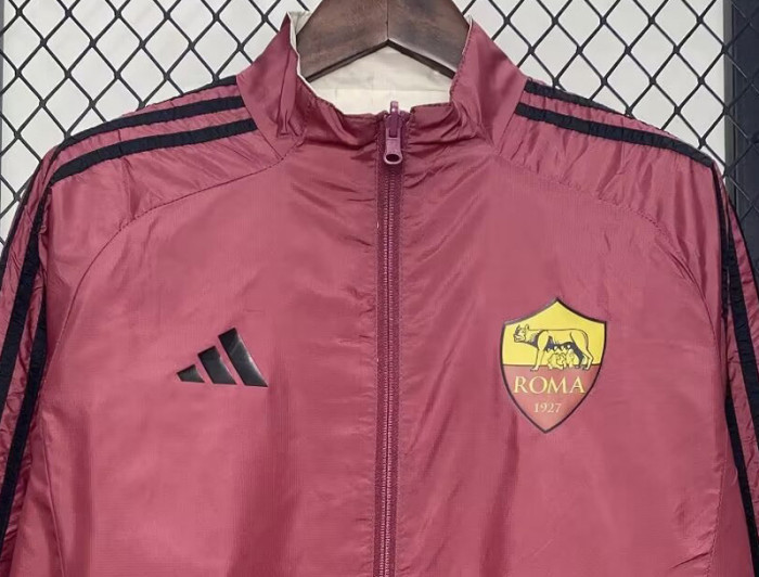 24-25 Roma Red & Khaki Double Sided Windbreaker (双面风衣)