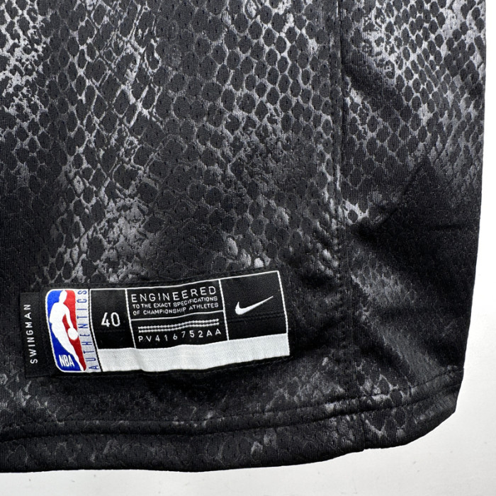 LAKERS REAVES #15 Black Top Quality Hot Pressing NBA Jersey(蛇纹)