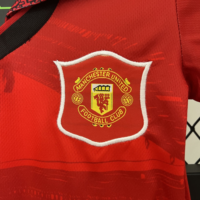 1994-1996 Man Utd Home Kids Retro Soccer Jersey