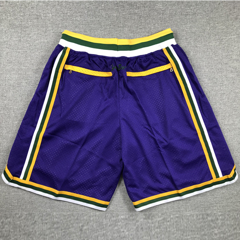 JAZZ Purple City Edition Top Quality NBA Pocket Pants *爵士队