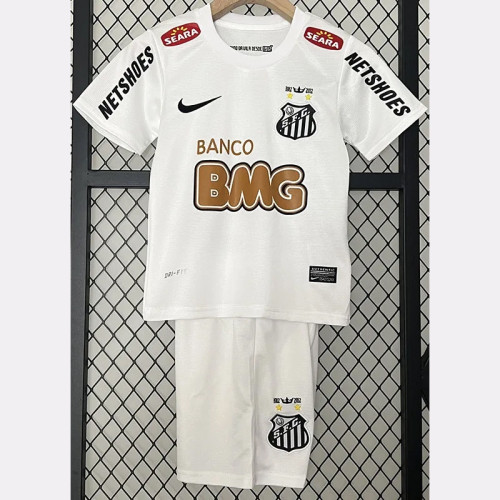 2012 Santos FC Home Kids Retro Soccer Jersey