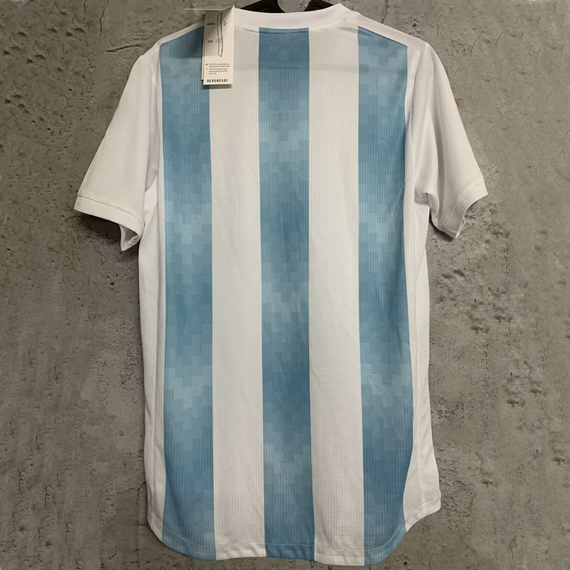 2018 Argentina Home Retro Player Version Soccer Jersey 球员版