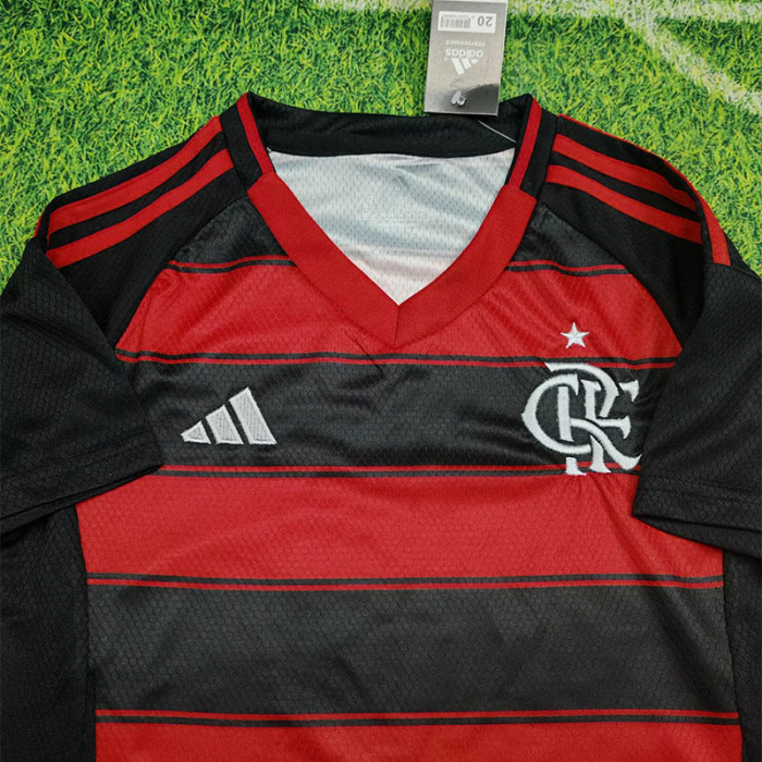 25-26 Flamengo Home Kids Soccer Jersey