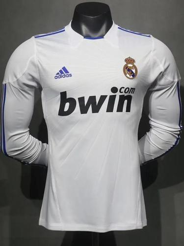 2010-2011 RMA Home Player Version Long Sleeve Retro Soccer Jersey（长袖球员）