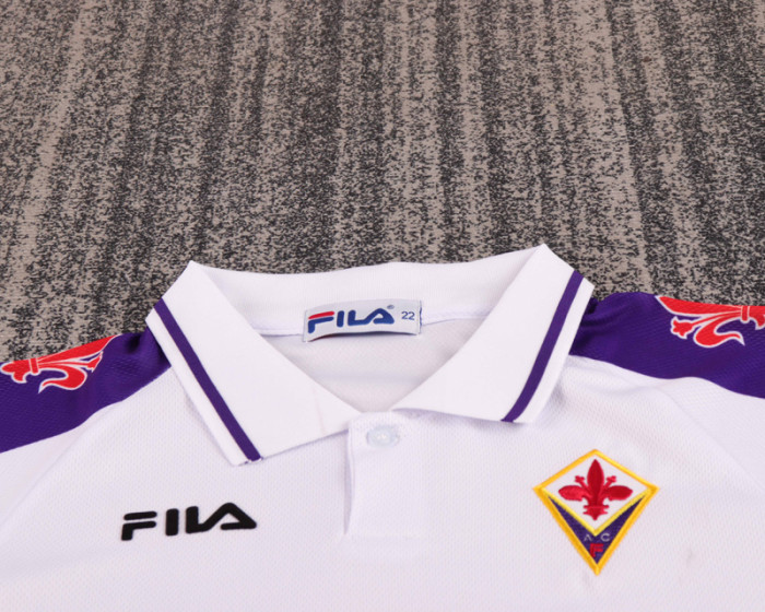 1998-1999 Fiorentina Away Kids Retro Soccer Jersey