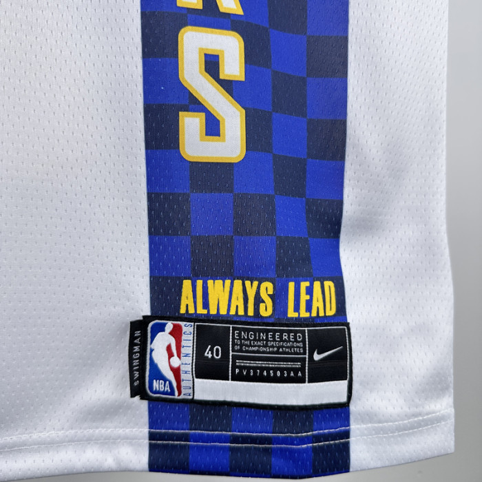 2019-20 Indiana Pacers HALIBURTON #0 White City Edition Top Quality Hot Pressing NBA Jersey