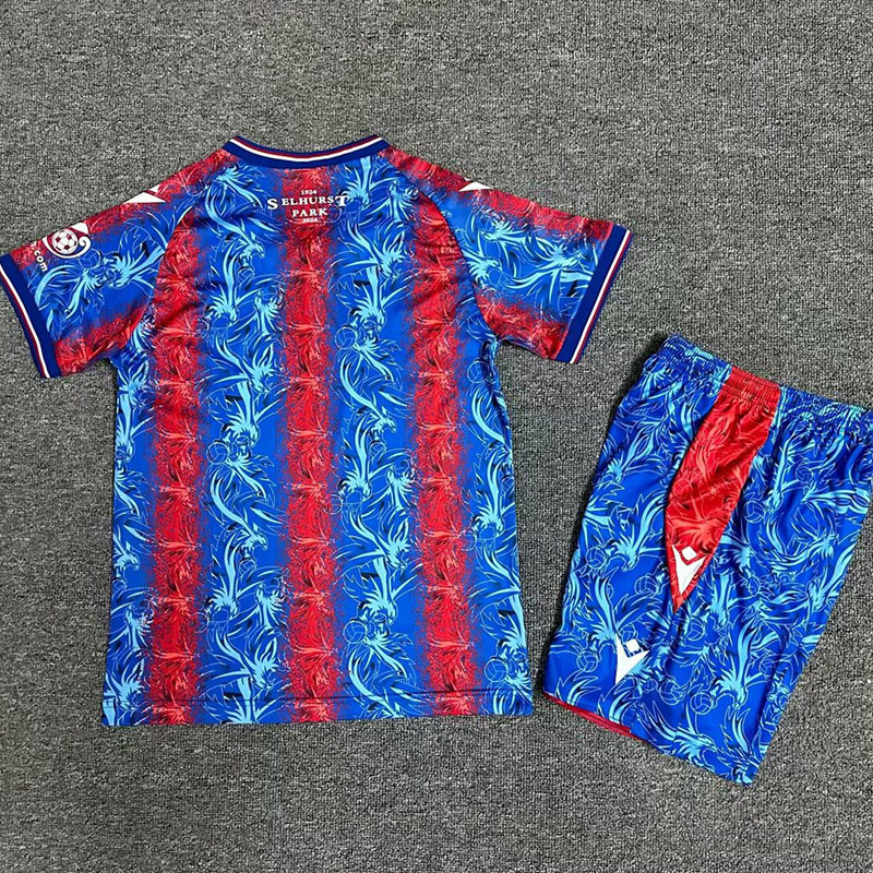 24-25 Crystal Palace Home Kids Soccer Jersey