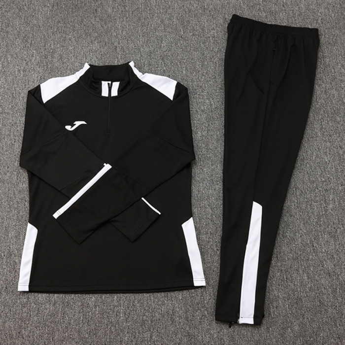 2025 JOM Black Half Pull Tracksuit (半拉链)