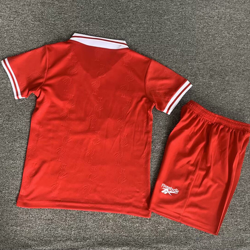 1996-1997 LIV Home Kids Retro Soccer Jersey