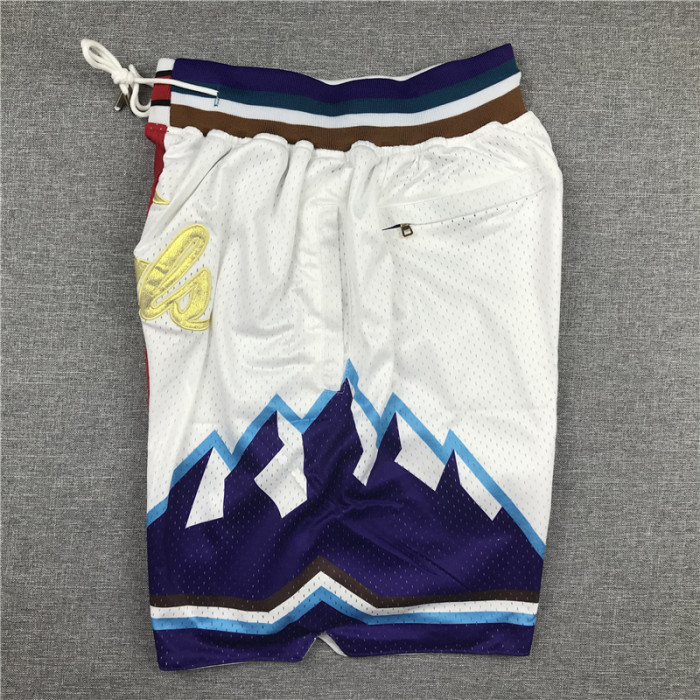 BULLS JAZZ Red White City Edition Top Quality NBA Pocket Pants #公牛拼爵士