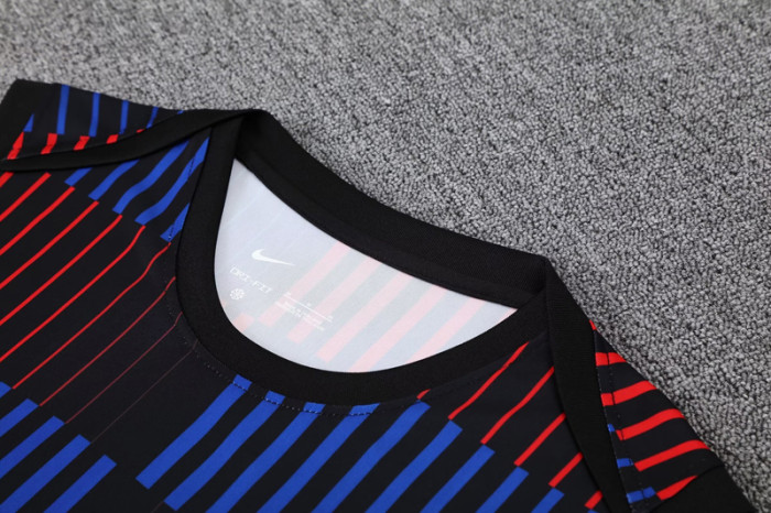 25-26 BAR Red blue Tank top and shorts suit