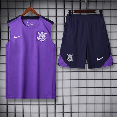 25-26 Corinthians Purple Tank top and shorts suit