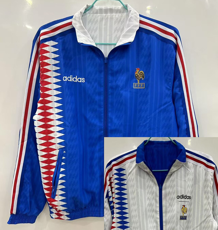 1994 France Blue & White Double Sided Windbreaker (双面风衣)