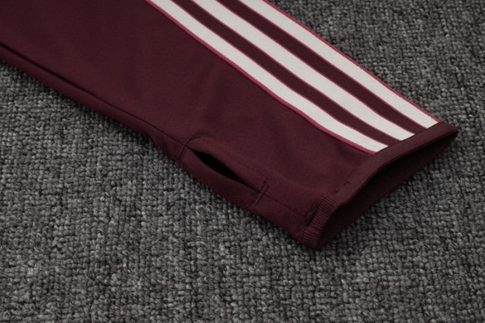 25-26 Bayern Deep Red Half Pull Tracksuit #B2512(半拉链)