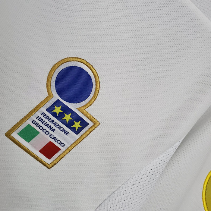 1996-1997 Italy Away White Retro Soccer Jersey
