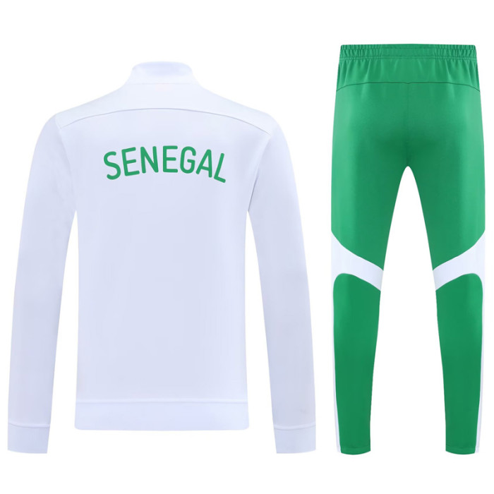 25-26 Senegal  White Jacket Tracksuit
